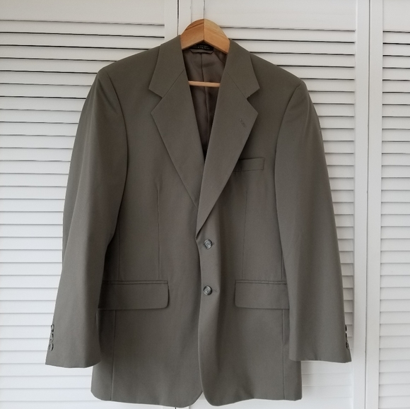 Bert Pulitzer Cotton Blend Gray Green Sport Coat - Picture 2 of 6